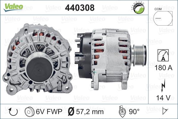 Valeo 440308 - Laturi inparts.fi