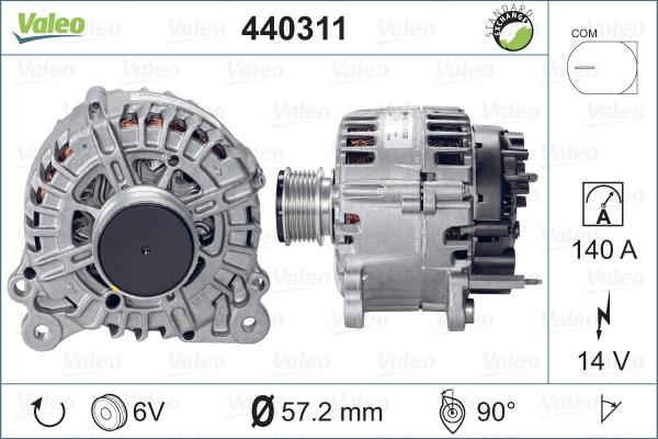 Valeo 440311 - Laturi inparts.fi