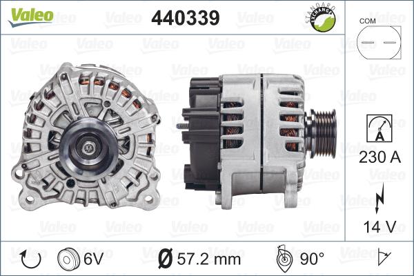 Valeo 440339 - Laturi inparts.fi