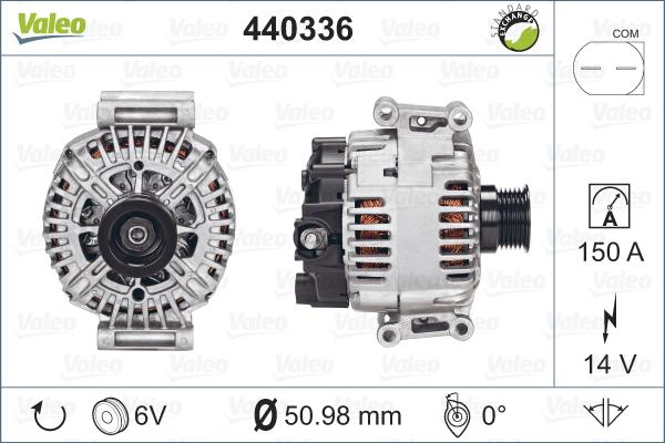 Valeo 440336 - Laturi inparts.fi