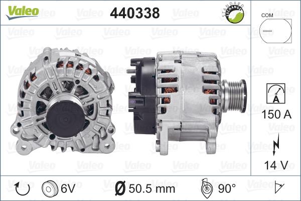 Valeo 440338 - Laturi inparts.fi