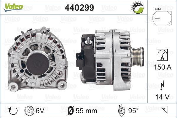 Valeo 440299 - Laturi inparts.fi