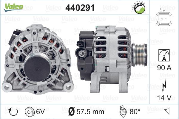 Valeo 440291 - Laturi inparts.fi