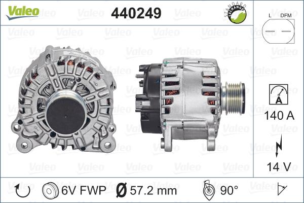 Valeo 440249 - Laturi inparts.fi