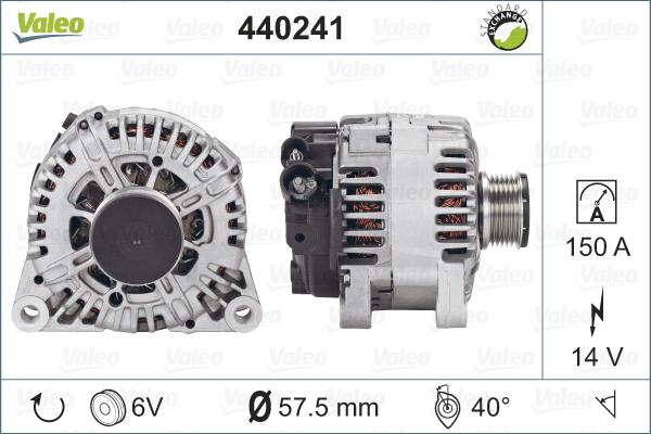 Valeo 440241 - Laturi inparts.fi