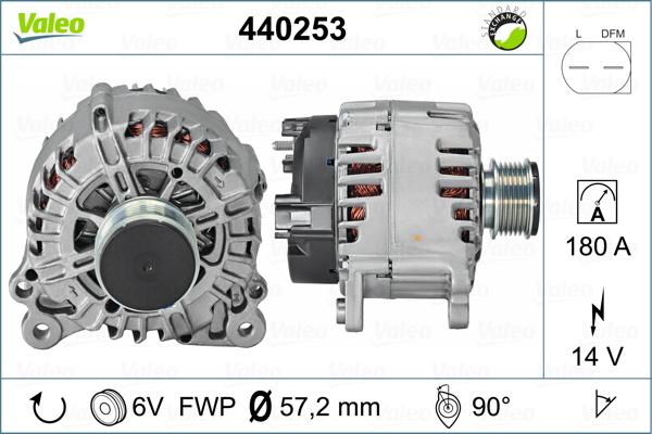 Valeo 440253 - Laturi inparts.fi