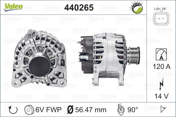 Valeo 440265 - Laturi inparts.fi