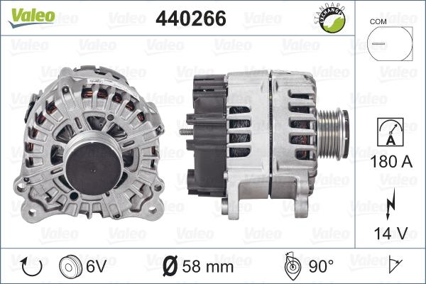 Valeo 440266 - Laturi inparts.fi