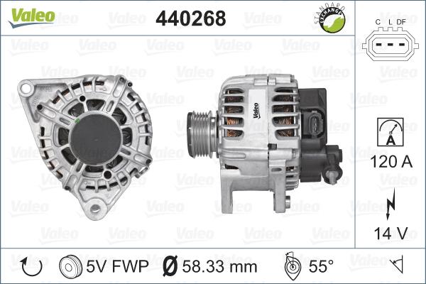 Valeo 440268 - Laturi inparts.fi