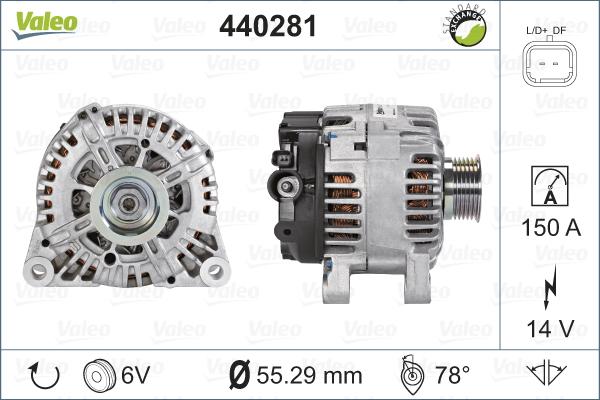 Valeo 440281 - Laturi inparts.fi