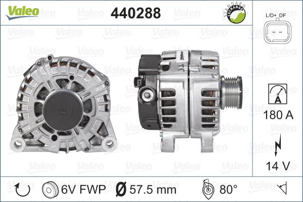 Valeo 440288 - Laturi inparts.fi