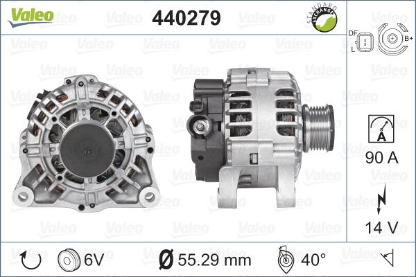 Valeo 440279 - Laturi inparts.fi