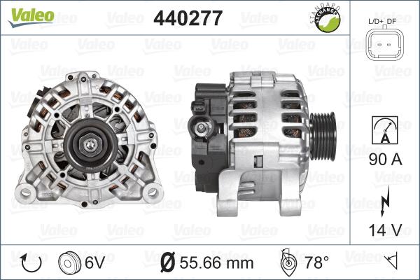 Valeo 440277 - Laturi inparts.fi