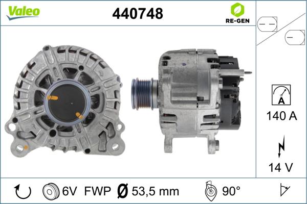 Valeo 440748 - Laturi inparts.fi