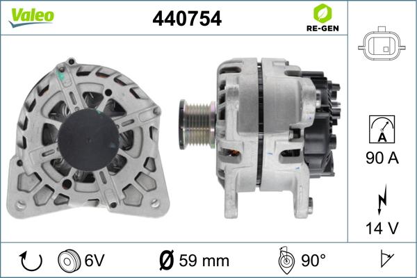 Valeo 440754 - Laturi inparts.fi