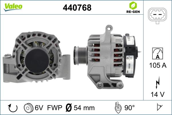 Valeo 440768 - Laturi inparts.fi