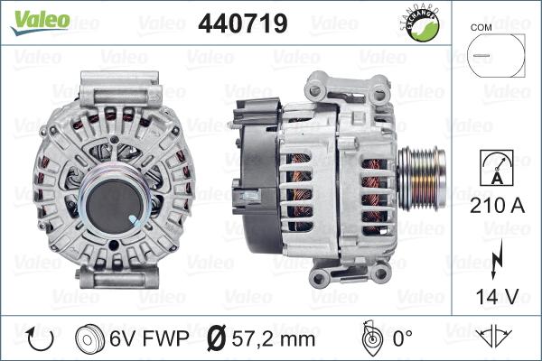 Valeo 440719 - Laturi inparts.fi