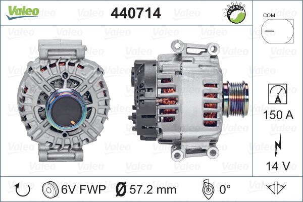 Valeo 440714 - Laturi inparts.fi