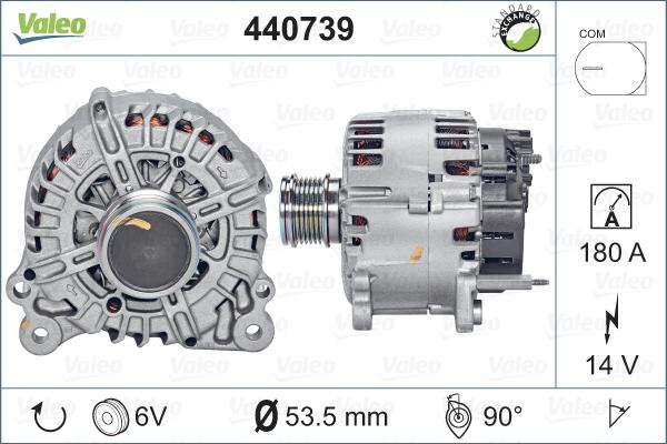 Valeo 440739 - Laturi inparts.fi