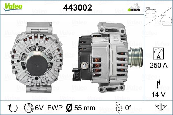 Valeo 443002 - Laturi inparts.fi