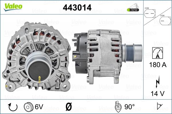 Valeo 443014 - Laturi inparts.fi