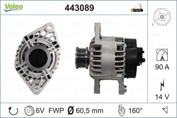 Valeo 443089 - Laturi inparts.fi