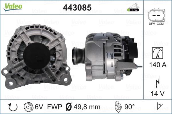 Valeo 443085 - Laturi inparts.fi