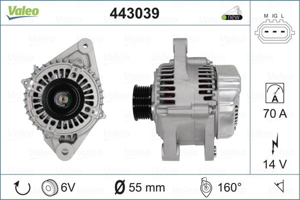 Valeo 443039 - Laturi inparts.fi