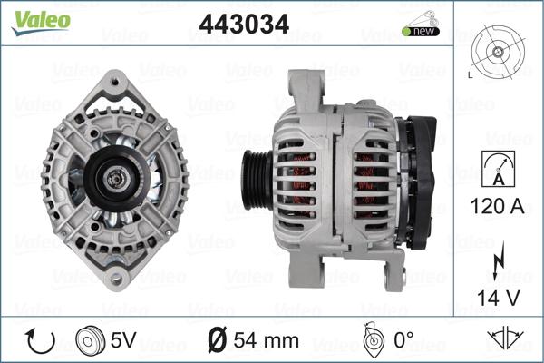 Valeo 443034 - Laturi inparts.fi