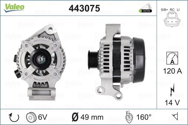 Valeo 443075 - Laturi inparts.fi