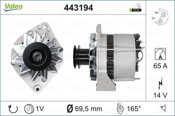 Valeo 443194 - Laturi inparts.fi