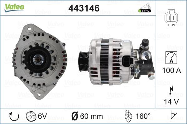 Valeo 443146 - Laturi inparts.fi