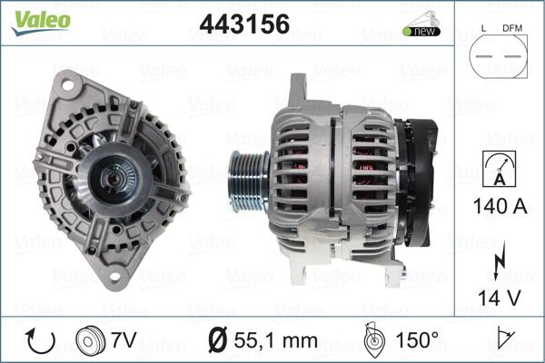 Valeo 443156 - Laturi inparts.fi