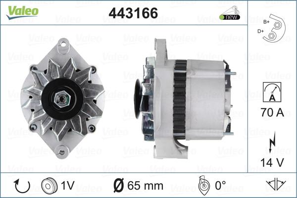 Valeo 443166 - Laturi inparts.fi