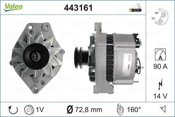 Valeo 443161 - Laturi inparts.fi