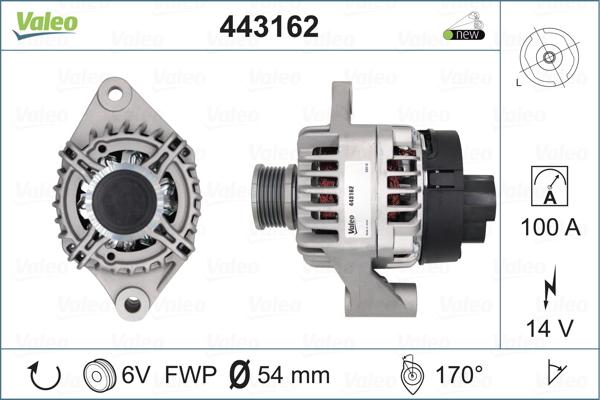 Valeo 443162 - Laturi inparts.fi