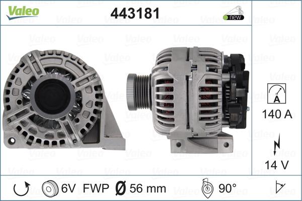 Valeo 443181 - Laturi inparts.fi