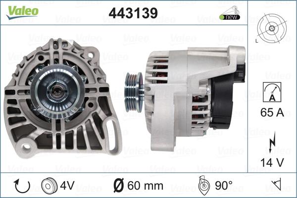 Valeo 443139 - Laturi inparts.fi