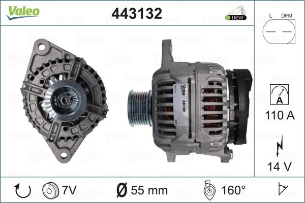 Valeo 443132 - Laturi inparts.fi