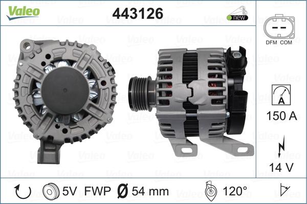 Valeo 443126 - Laturi inparts.fi