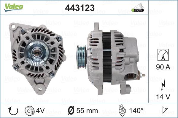 Valeo 443123 - Laturi inparts.fi