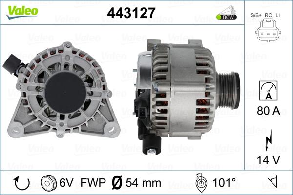 Valeo 443127 - Laturi inparts.fi