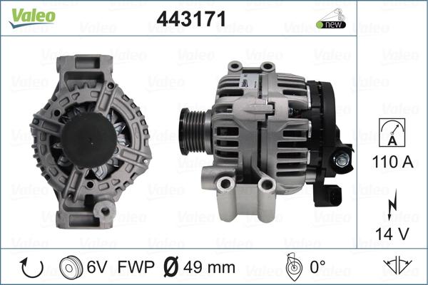 Valeo 443171 - Laturi inparts.fi