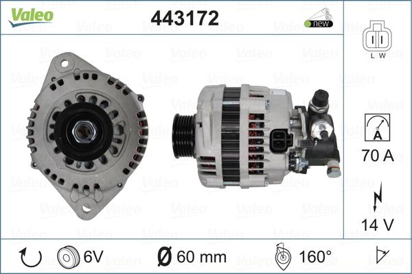 Valeo 443172 - Laturi inparts.fi