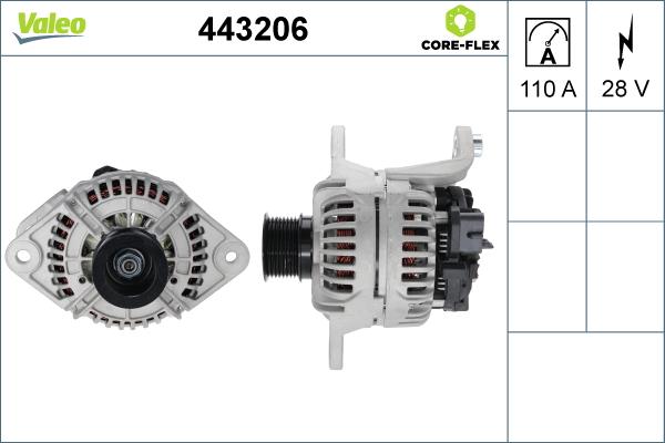 Valeo 443206 - Laturi inparts.fi