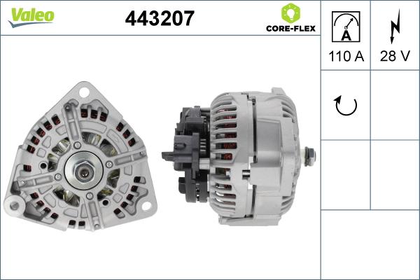 Valeo 443207 - Laturi inparts.fi