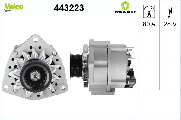 Valeo 443223 - Laturi inparts.fi