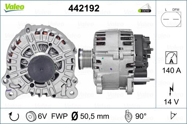 Valeo 442192 - Laturi inparts.fi