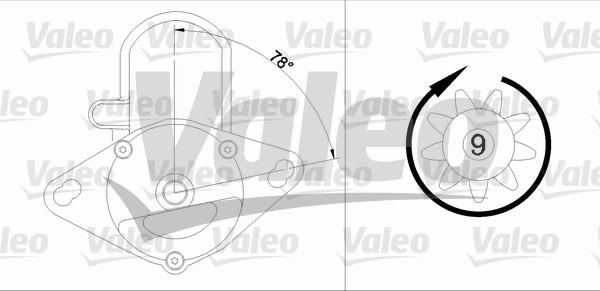 Valeo 455951 - Käynnistinmoottori inparts.fi