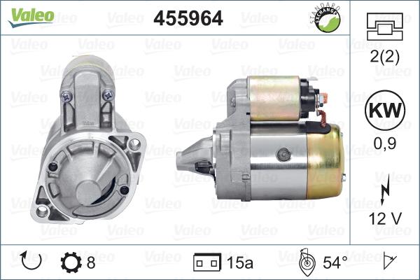 Valeo 455964 - Käynnistinmoottori inparts.fi